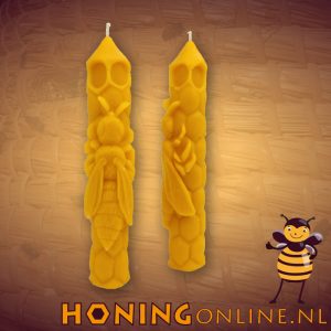 Bijen Was Kaars Grote Honingbij Op Raat