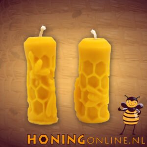 Waskaarsen Tafelkaars Klein Met Bijen En Raat